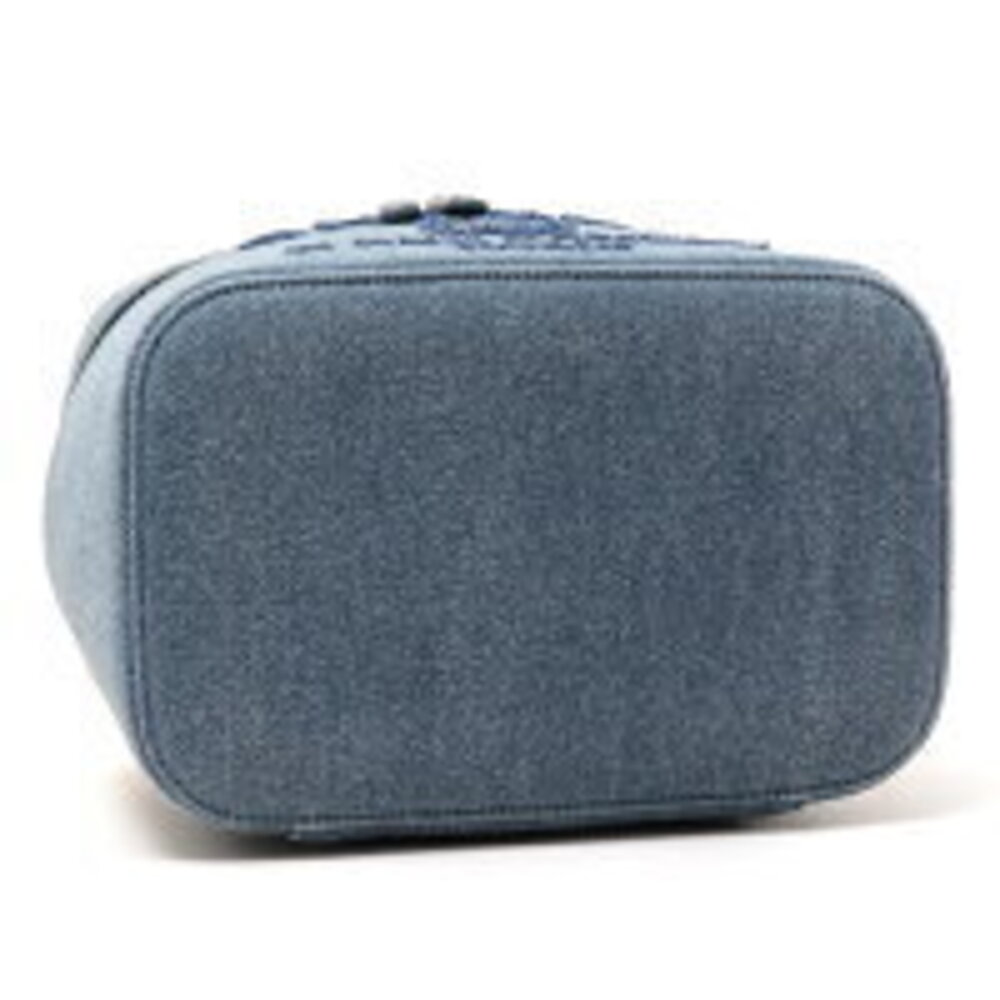 Chanel Deauville Vanity Bag Pouch Denim Sequins Blue - Picture 4 of 7